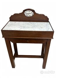 Tagliere antico in legno e marmo