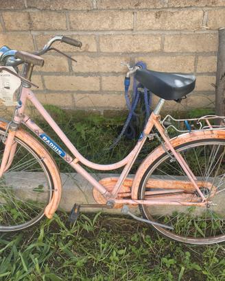 Bici da donna freni a bacchetta sedile nuovo