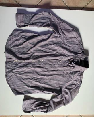 Camicia uomo ZARA bianco-viola taglia EUR 46 – ott