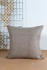 Fodera cuscino Beige 50x50 cm tessuto Lana Melange