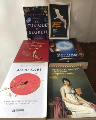 Libri usati come nuovi. Oscura e celeste etc..