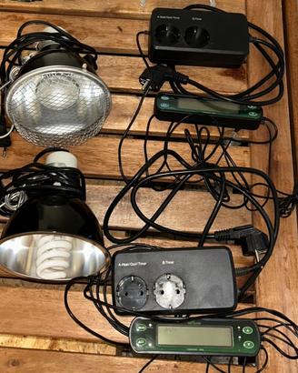 Accessori teche terrari lampade e termostati