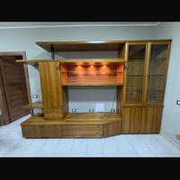 Parete attrezzata sala vero legno