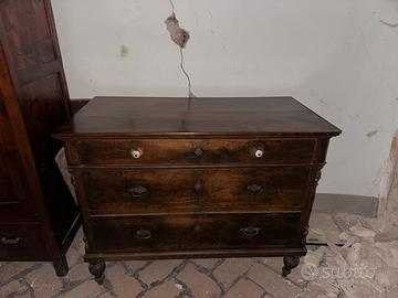 Comò antico '900 in legno massello
