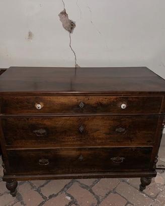 Comò antico '900 in legno massello