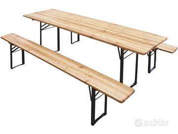 Set birreria tavolo e due panche