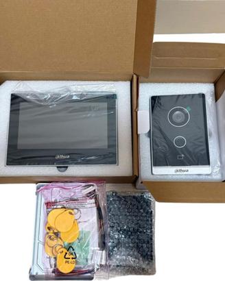 Kit Videocitofono IP Dahua 1 post Ext+ 1 int. Nero