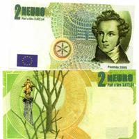 LEGA NORD BANCONOTA 2 NEURO LIRA-BOSSI-SALVINI