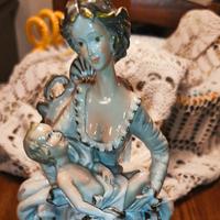 Statuina Maternità Vintage Ceramica Artista Andrej