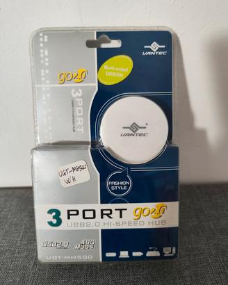 Vantec go2.0 Hub USB 2.0 Hi-Speed 3 Porte