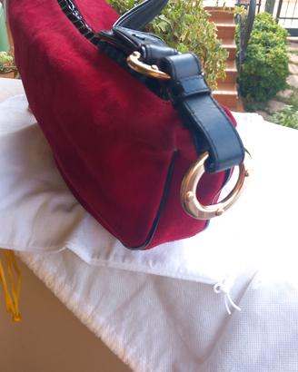 borsa Sergio Rossi amaranto in camoscio 