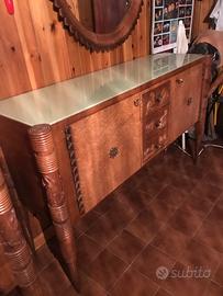 Mobili antiquario Pier Luigi Colli+specchio Marell