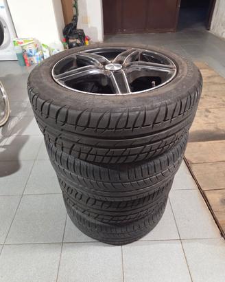 4 Cerchi in lega 15" 5X100 con gomme