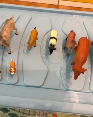 Lotto 11 Animali della Fattoria Giocattolo