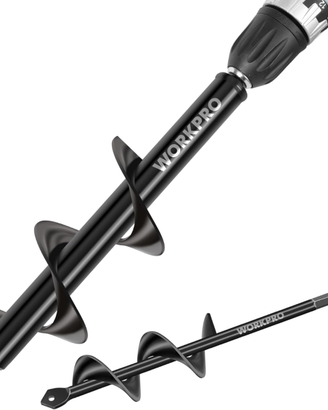 WORKPRO 2 Pezzi Punta per Trivella a Spirale.