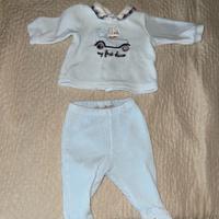 Tutina due pezzi ciniglia