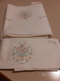 Lenzuola matrimoniali, copriletto, tovaglia