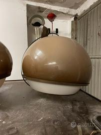 Lampadario vintage tortora
