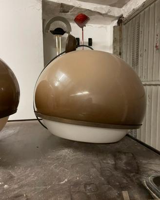 Lampadario vintage tortora