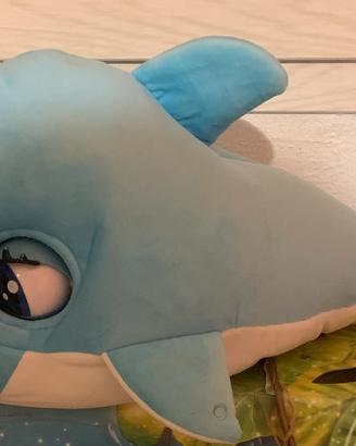 Delfino giocattolo blu blu