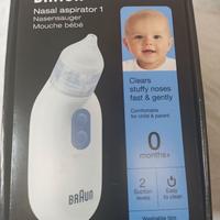 Aspiratore nasale Braun, rimozione del muco