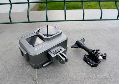 Custodia impermeabile in alluminio per GoPro 80m