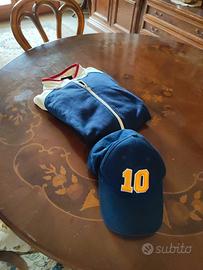 felpa tg.M e cappellino con loghi ufficiali AsRoma