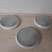 TRE PLAFONIERE  IN VETRO 