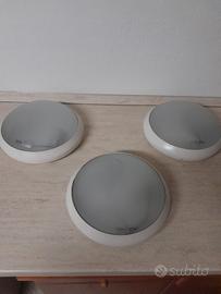 TRE PLAFONIERE  IN VETRO 