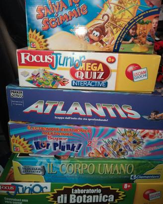4 DIVERTENTI GIOCHI di SOCIETA' + 2 DIDATTICI