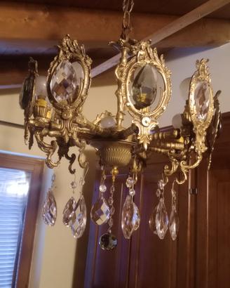 lampadario antico anni venti vintage 