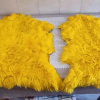 2 pelli di pecora scendiletto tappeti