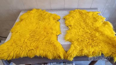 2 pelli di pecora scendiletto tappeti