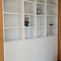 Libreria in laccato goffrato