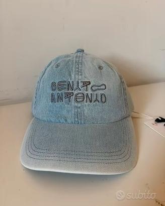 Cappellino Zara x Bad Bunny Denim Blue Nuovo