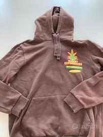 Felpa con cappuccio marrone Bershka