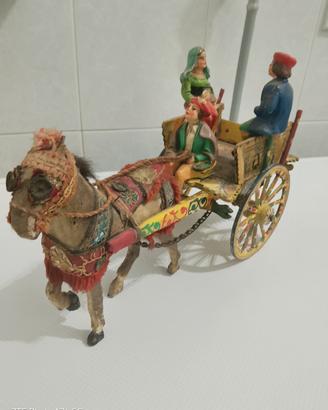 Carrettino siciliano dipinto a mano 