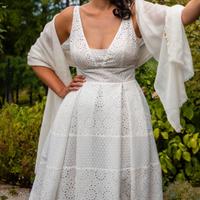 Vestito da sposa pizzo sangallo