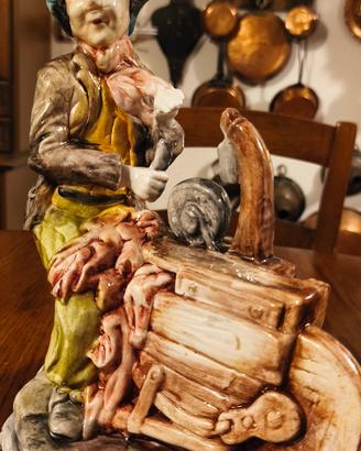 Statua Porcellana Di Capodimonte H=30 Cm E 20 Cm L