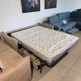 DIVANO LETTO DESIGN CON RETE E MATERASSO