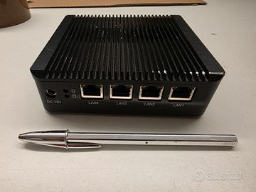 Mini PC Firewall PfSense 4 Porte Fanless
