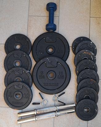 Set Pesi Domyos Decathlon 25kg  Manubri 