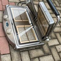 Piastra Grill Doppia In Vetroceramica Professional