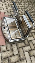 Piastra Grill Doppia In Vetroceramica Professional