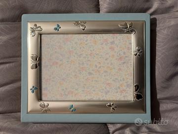 Album fotografie con cornice in argento