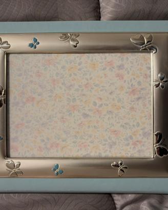 Album fotografie con cornice in argento