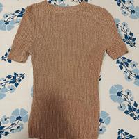 Maglia shimmer rame rosato