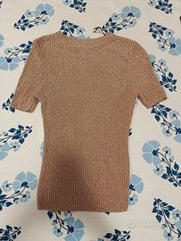 Maglia shimmer rame rosato