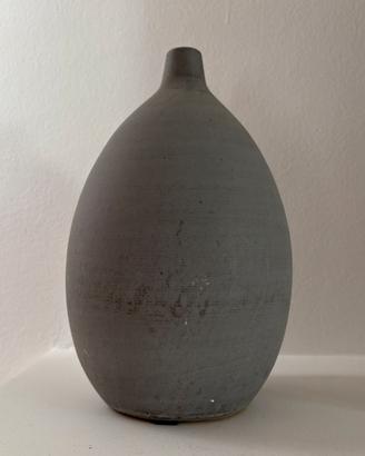 Vaso decorativo grigio antracite in ceramica