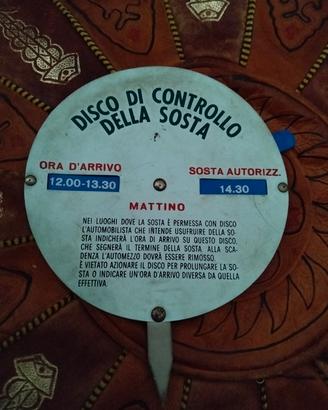 DISCO ORARIO VINTAGE 